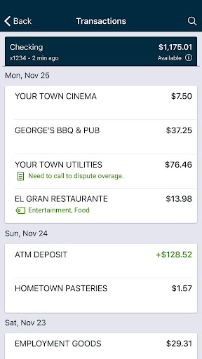 Lakeside Bank Screen 3