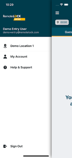 RemoteLock Entry Screen 2