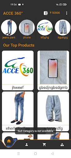 Android application Acce360 screenshort
