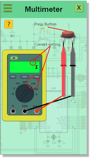 Android application Multimeter Simulator screenshort