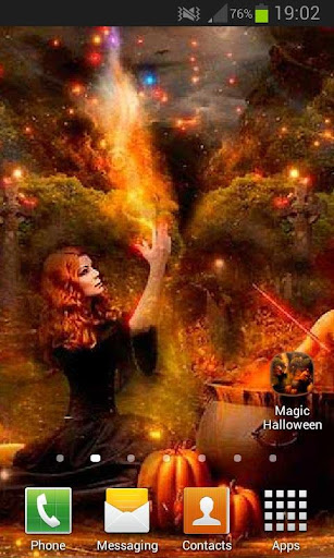 Android application Magic Halloween Live Wallpaper screenshort