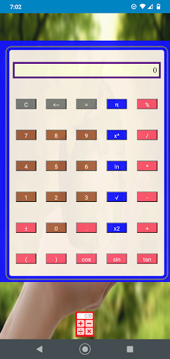 Android application SCIENTIFIC CALCULATOR I screenshort