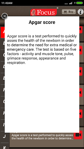 Pediatrics Dictionary Screen 3
