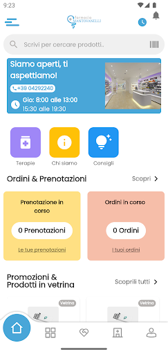Android application Farmacia Mantovanelli screenshort