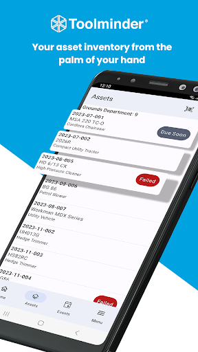 Android application Toolminder screenshort