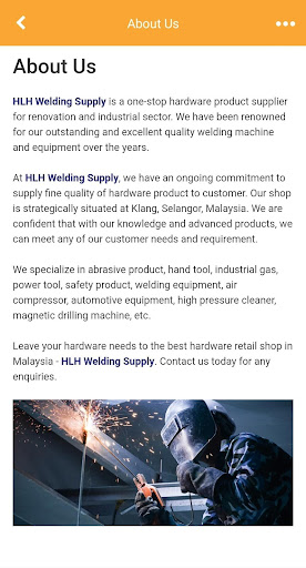 HLH Welding Supply Screen 2