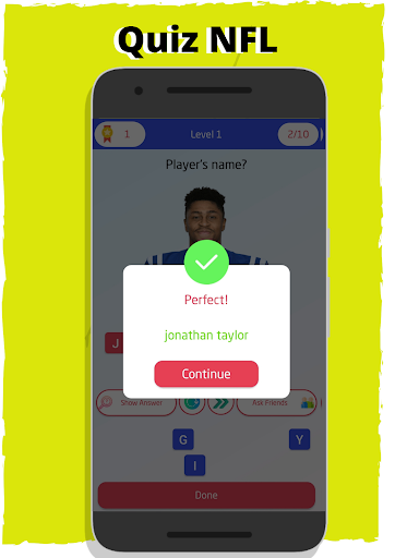 Android application NFL Football Games - Logo quiz screenshort