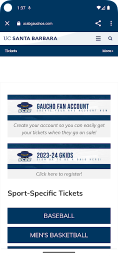 UC Santa Barbara Gauchos Screen 3