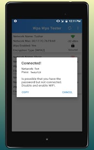 WPA WPS Tester Screenshot