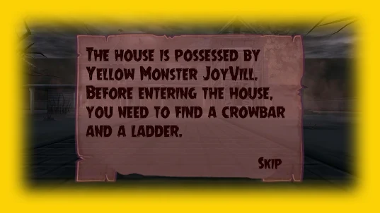Yellow Monster Scary Game