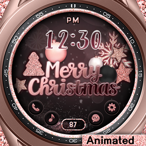 Black Pink Christmas_Watchface logo