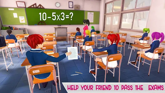 อะนิเมะ School Life Simulator