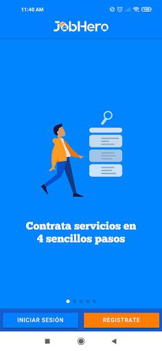 Android application JobHero screenshort