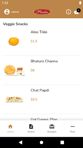 Prabu Sweets Screen 3