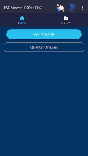 Android application PSD File Viewer & Converter screenshort