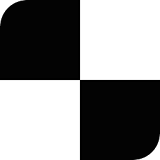 Black And White Piano Tiles icon