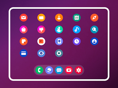 OneNeo 4 - Icon Pack (Round) لقطة شاشة