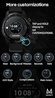 MD217 Digital watch face