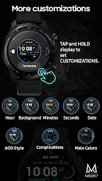 MD217 Digital watch face - Screenshot Image