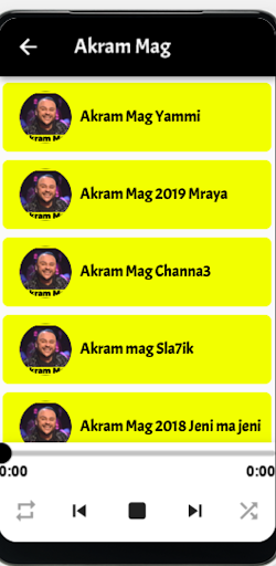 Android application اغاني اكرم ماق Akram Mag screenshort