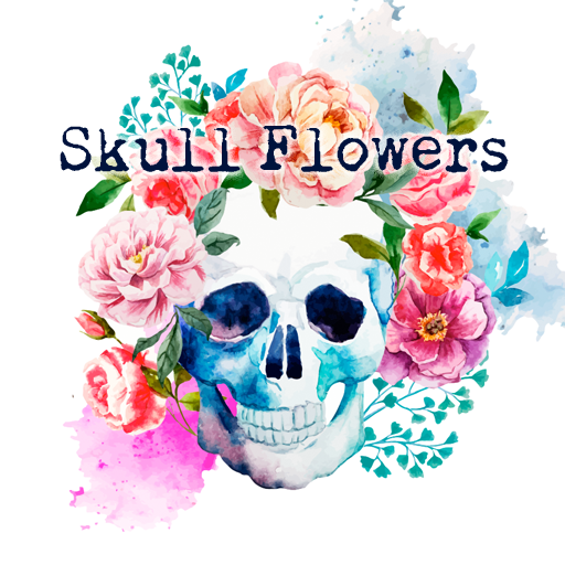 Skull Flowers Theme +HOME  Icon