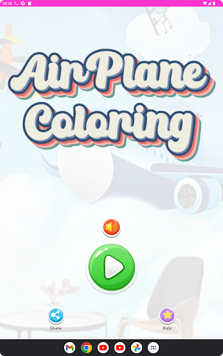 coloring plane airline Screen 2