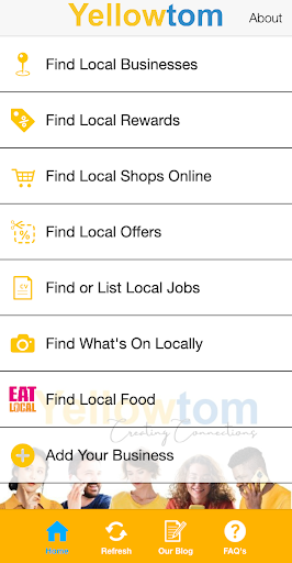 Android application Yellowtom screenshort