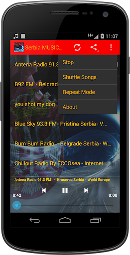 Serbia MUSIC Radio Screen 3