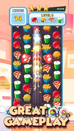 Crush The Burger Match 3 Game - Screenshot 4