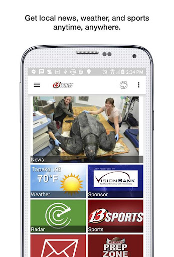 Screenshot of WIBW News