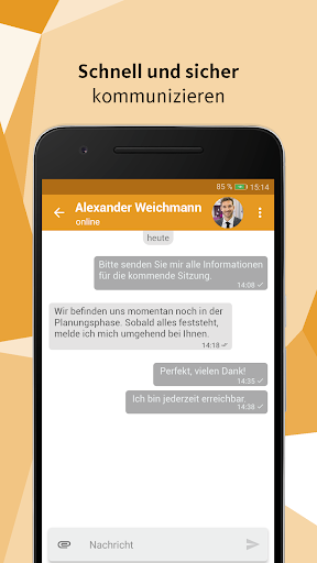Android application CDU.direct screenshort