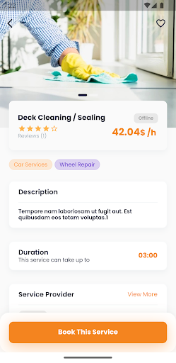 Karis: Home Services Screen 3
