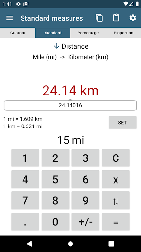 Android application Handy converter screenshort