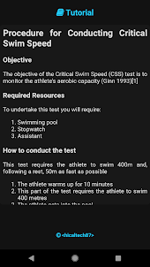 Critical Swim Speed