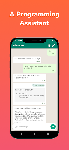 Android application ChatsApp - GPT Powered Chatbot screenshort