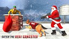screenshot of Dog Crime Chase Santa Games