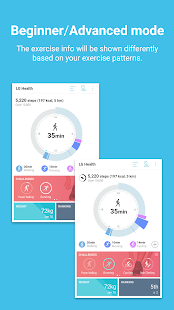 LG Health Varies with device screenshots 1