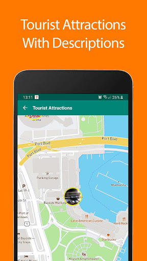 Android application Miami Offline Map and Travel G screenshort