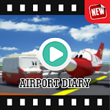 Plane Airport Diary Video Collection icon