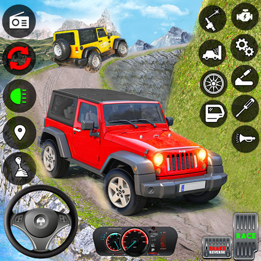 Offroad car driving simulator Logo