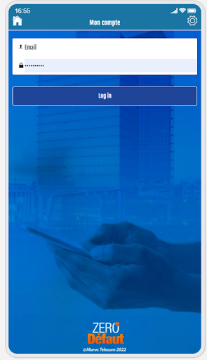 Android application Zéro défaut screenshort
