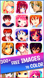 Anime Manga Pixel Art Coloring Unknown