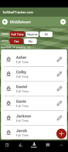 BaseballTracker Screen 3
