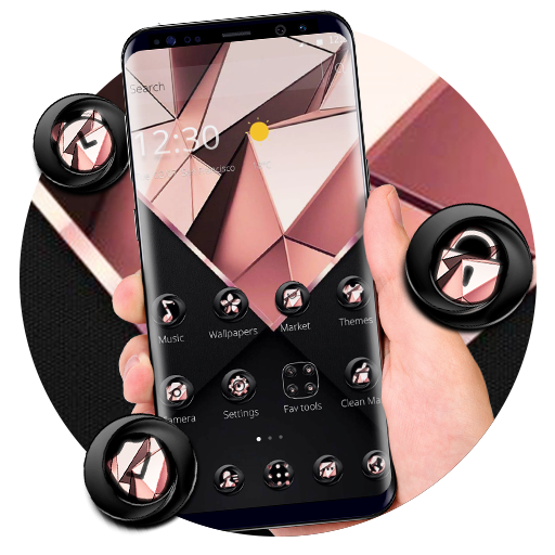 Rose Gold Business Black Theme Google Play のアプリ