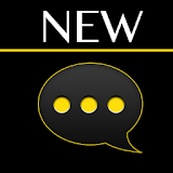 GO SMS Black Yellow Theme icon