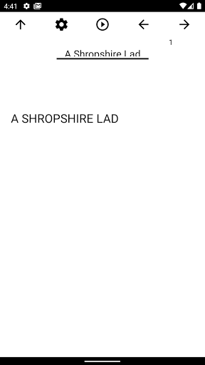 Android application Book, A Shropshire Lad screenshort
