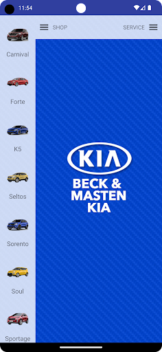 Android application Beck & Masten Kia screenshort