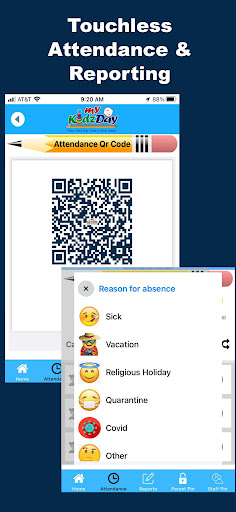 myKidzDay Parent Childcare app Screen 2