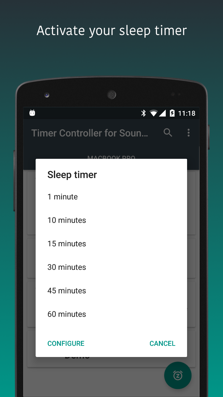 Android application TimerApp for Bose SoundTouch screenshort