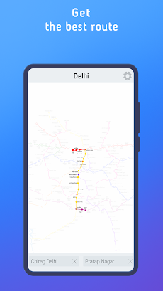 Delhi metro mapのおすすめ画像4